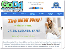 Tablet Screenshot of godricarpetclean.com